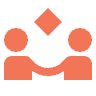 Partner Exchange Icon | Orange Partner Exchange Icon | Orange